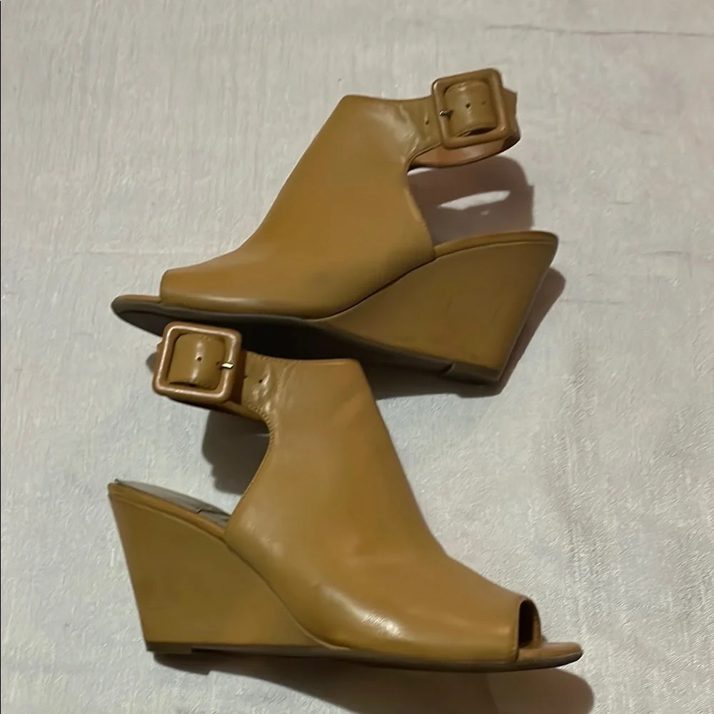 Dana Buchman Brown Peep-Toe Ankle Strap Women's Shoes